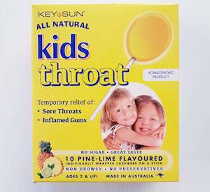 Baby wear: Key Sun Kids Throat Lollipops 10 - Pine-Lime Flavour