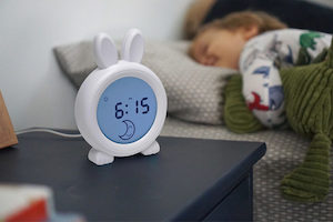 Baby wear: Oricom Sleep Trainer Bunny Clock - Sun for Day and Moon for Night