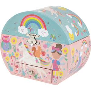 Floss & Rock Rainbow Fairy Circular Musical Jewellery Box