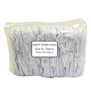 Disposable Protective Underwear: Adult Disposable Pants Size - X Large - Pack of 16pcs (SA)