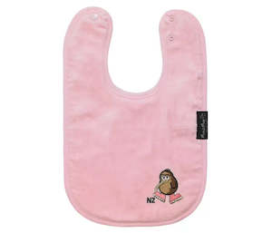 Mum2Mum Wonder Bib Kiwiana BABY PINK KIWI