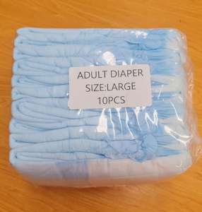 N4l: SuperCare Disposable Adult Diapers Size Large - 10pcs  (AD-SA)