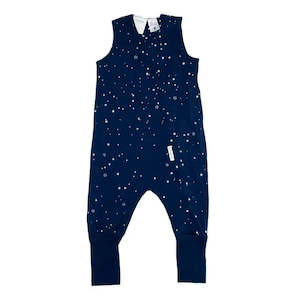 Woolbabe 3-Seasons Merino/Organic Cotton Sleeping Suit - Tekapo Stars