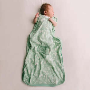 Woolbabe MINI 3-Seasons 0-9 Months Side Zip Sleeping Bag - MOSS WILDERNESS