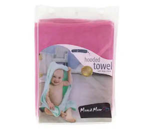 Mum2Mum Hooded Towel  Cerise