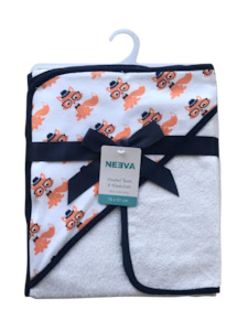 Neeva Hooded Towel with Washcloth FOX