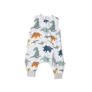 Little Unicorn Cotton Muslin Sleep Romper - Dino Friends