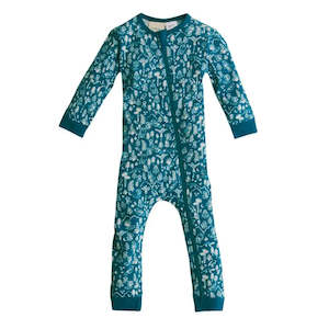 Woolbabe Merino/Organic Cotton PJ Suit - LAKE WILDERNESS