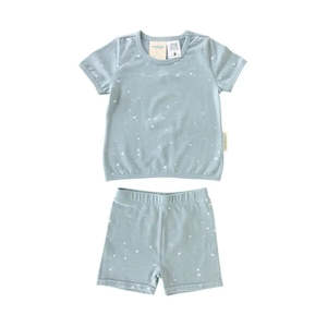 Woolbabe Merino/Organic Cotton Summer Pyjamas TIDE STARS