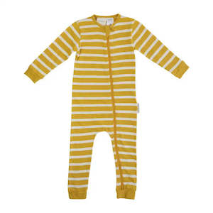 Woolbabe Merino/Organic Cotton PJ Suit - KOWHAI