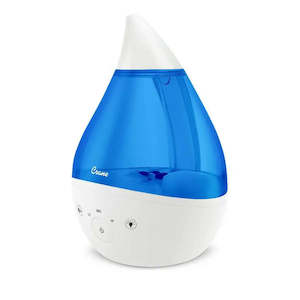 Humidifiers Accessories: Crane 4-in-1 Filter Free Top Fill Drop Cool Mist Humidifier w/ Sound Machine - BLUE/WHITE