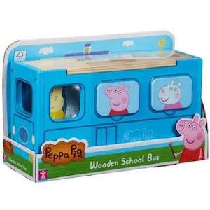 Peppa Pig Wooden School Bus