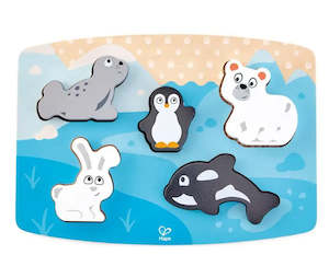 Hape Polar Animal Tactile Puzzle