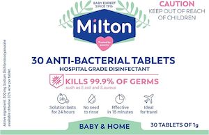 Cleaning Sanitising: Milton Antibacterial Tablets - Pack of 30