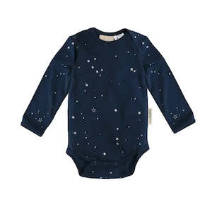 Woolbabe Long Sleeve Bodysuit - Tekapo Stars