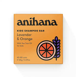 Anihana - Kids Lavender & Orange Shampoo Bar - 60-80 uses