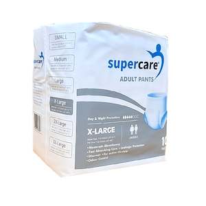 Supercare: SuperCare Adult Disposable Pants Size X-Large - Day & Night Protection (UWCH)