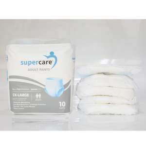 SuperCare Adult Disposable Pants Size 2X Large - Day & Night Protection (UWCH)