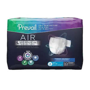 PREVAIL AIR™Overnight Adult Briefs Size 2 / Large- Pack of 18s (NGX-013)