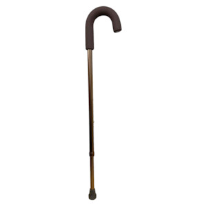 Current Specials: Crook-Handle Bronze Aluminium Cane - Foam Handgrip