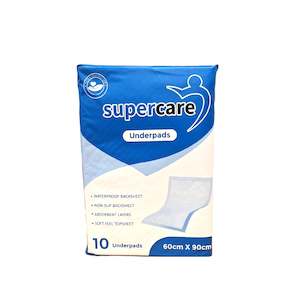 Bed Chair Pads: Supercare Underpads 10pk (60 X 90 cm)