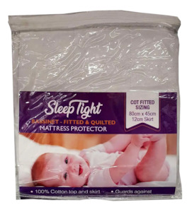 Sleep Tight Fitted & Quilted Bassinet Mattress Protector