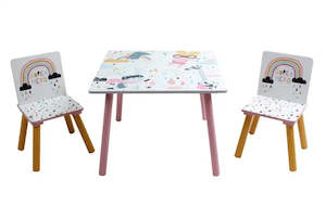 Kids Table Chairs Set Toy Box Easel: Berry Park Table and Chairs Set - Super Girl