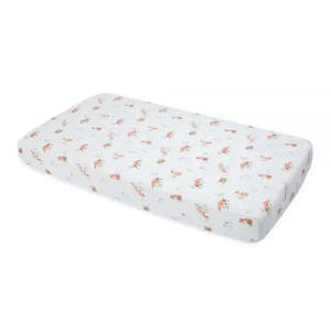 Little Unicorn Cotton Muslin Cot Sheet - Fox