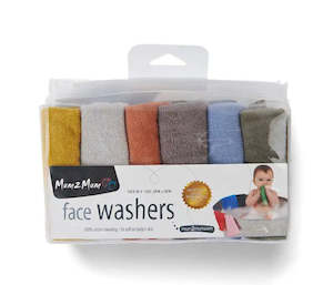 Mum2Mum Face Washers (Pack of 6) EARTH