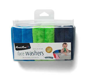 Mum2Mum Face Washers (Pack of 6) Teal - Lime - Navy