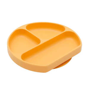 Bumkins Silicone Grip Dish - Tangerine