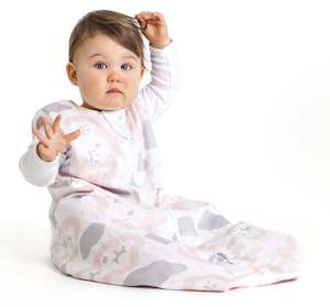 Sale, Sleeping bags, Sleeptime: 0-6m Studio Bag No Arms Cotton My First 1.0 TOG CLOUDS PINK