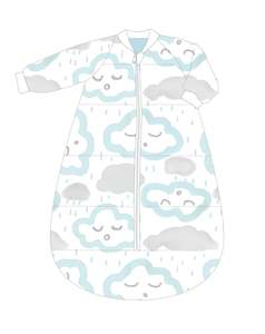 Sale, Sleeping bags, Sleeptime: Studio Bag Arms Cotton 0-6m My First 3.0 TOG CLOUDS - PEPPERMINT