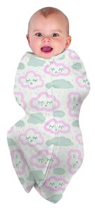 Sale, Sleeptime, swaddles: Swaddlepouch Small CLOUDS - PINK