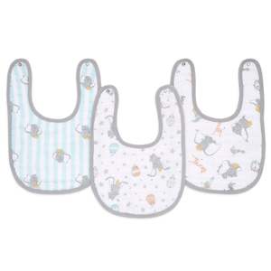 Single Muslin Burpy Bib: aden + anais Disney Dumbo new heights classic 3-pk snap bibs