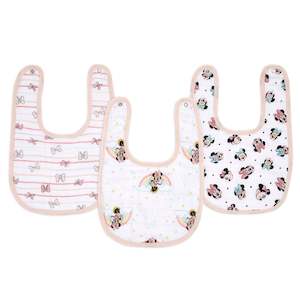 aden + anais Disney Minnie rainbows classic 3-pk snap bibs