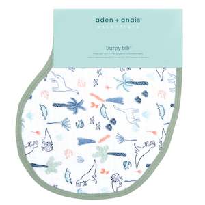 aden + anais dino time burpy bib single