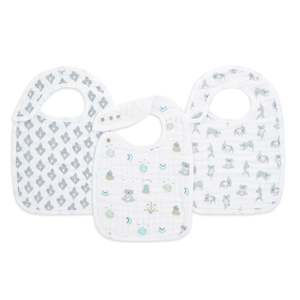 aden + anais now and zen classic 3-pk snap bibs