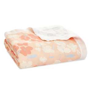 Blankets: aden + anais Koi Pond Cherry Blossoms silky soft bamboo muslin dream blanket