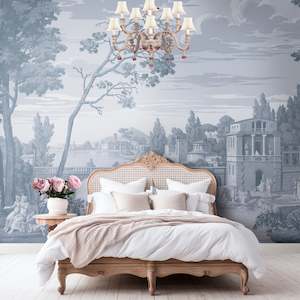 Printing: View of Italy Panoramic Wallpaper Mural by Back to the Wall