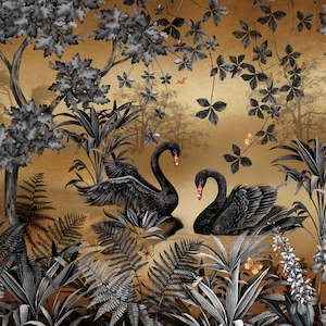 Lake Santharia Gold Wall Mural