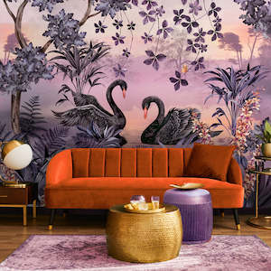 Lake Santharia Lilac Wall Mural