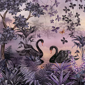 Lake Santharia Lilac Wall Mural