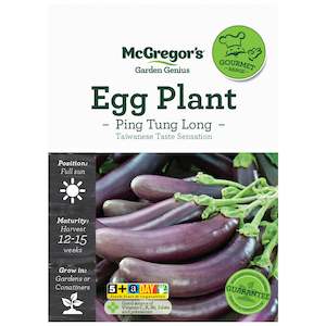 McGregor's Ping Tung Long Egg Plant Seeds