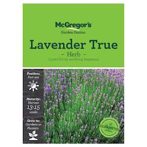 Seeds: McGregor's Herb Lavender True Seed