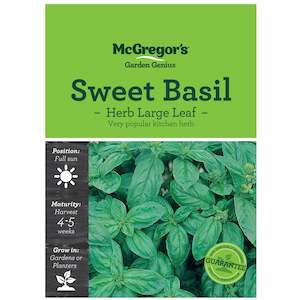 McGregor's Herb Sweet Basil Seed