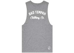 BARBER  SINGLET- Grey/White