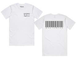 Clothing: BARCODE TEES-White