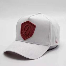 MF SHIELD SNAPBACK WHITE / BURGUNDY