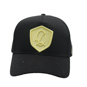 Black / Lemon Mf Shield Snapback